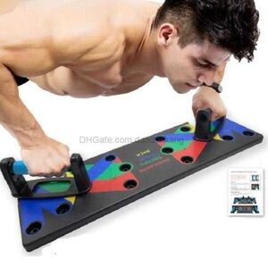 Adjustable Color-Coded Push-Up Board with Handles | Home Strength Training